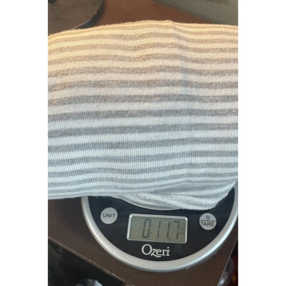 Soft Surroundings Sweater M Striped Gray Cowl‎ Neck Pullover Sweater Womens - Picture 8 of 8